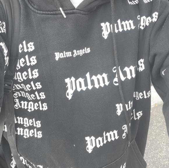 ALL OVER LOGO PRINT HOODIE - Picture 2 of 5